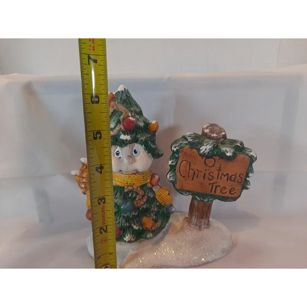 Hand Painted Snowman As A Christmas‎ Tree O Christmas Tree Ceramic Figure